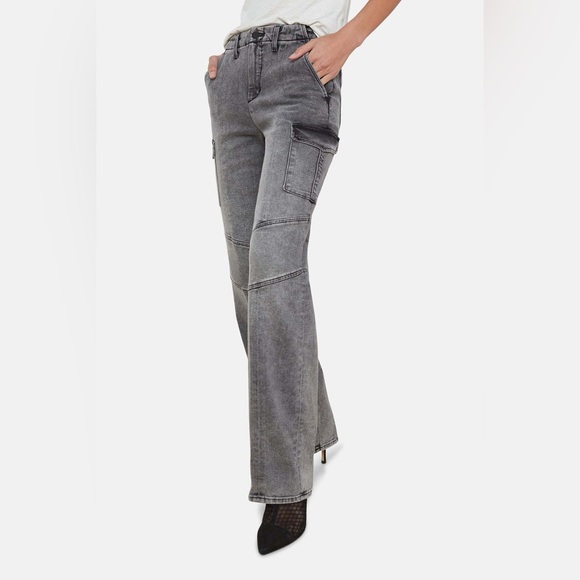 L'AGENCE NWOT Brooklyn High-Rise Utility Wide Leg Jeans - Picture 4 of 9